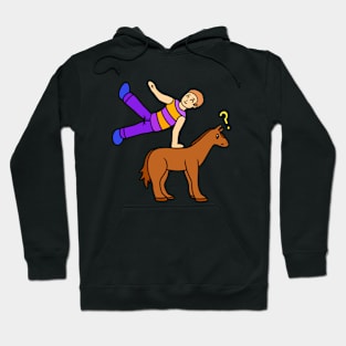 Funny gymnastic pommel horse Hoodie